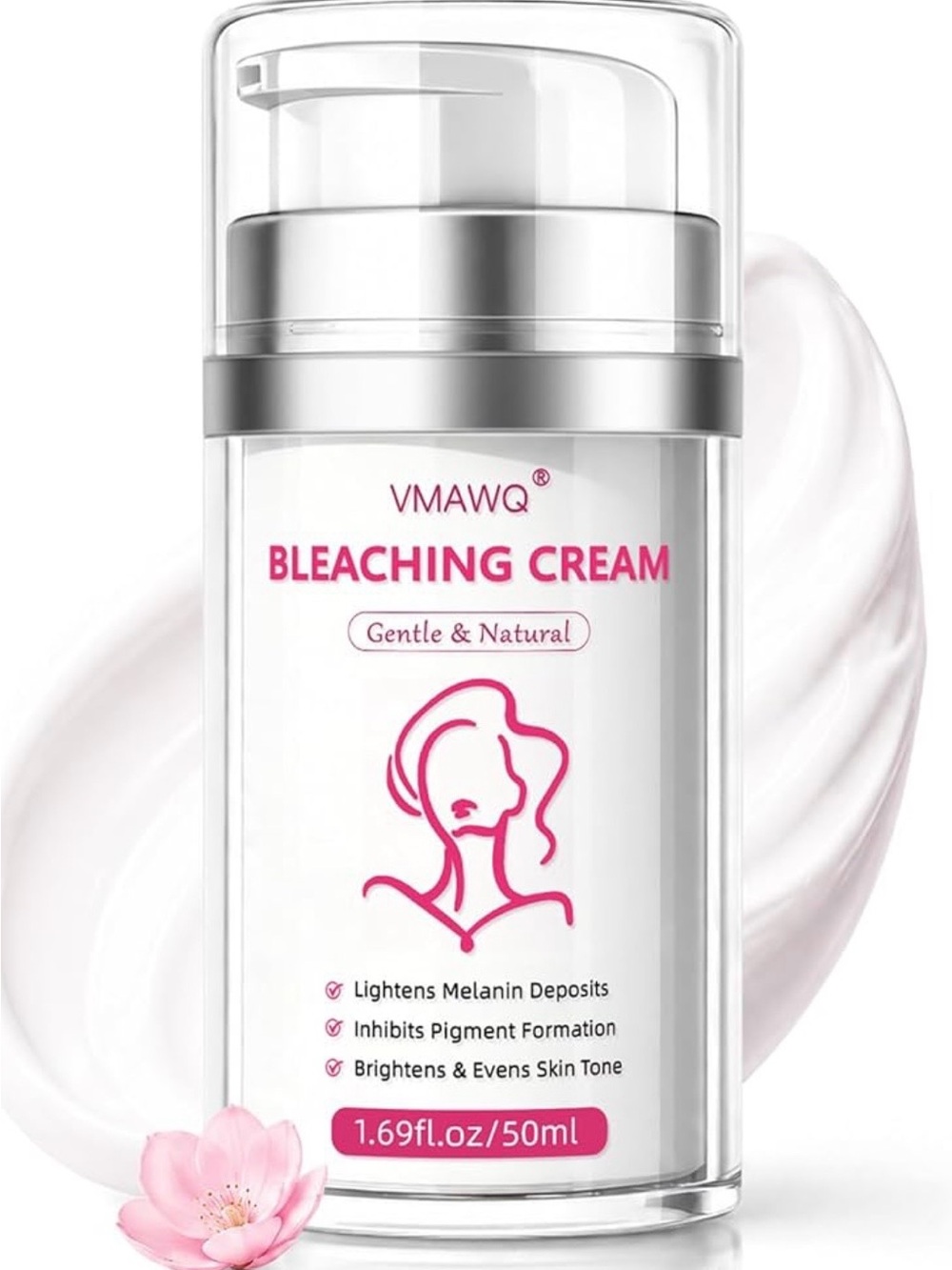 Gentle & Natural Bleaching Cream - White with Pink Accents